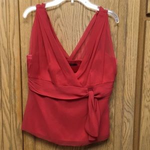 Tahari 100% Silk Summer Blouse.